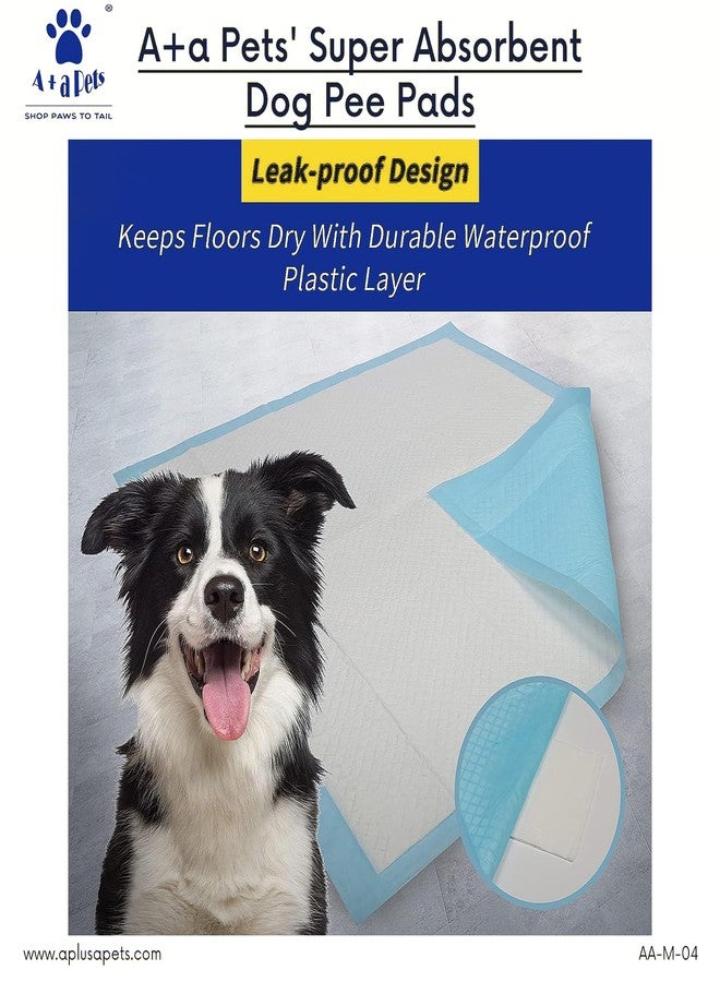 A+a Pets فوط تدريب الكلاب فائقة الامتصاص من A+a Pets، عبوة من 50 فوطة، تصميم سريع الجفاف مانع للتسرب، فوط تدريب للكلاب الصغيرة والجراء، حصيرة تدريب للكلاب (45*60/م) - Image 4